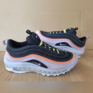 Nike By You Air Max 97’ - Woman Size 8.5 Black/Plum/Neon Orange [DJ3180-991]